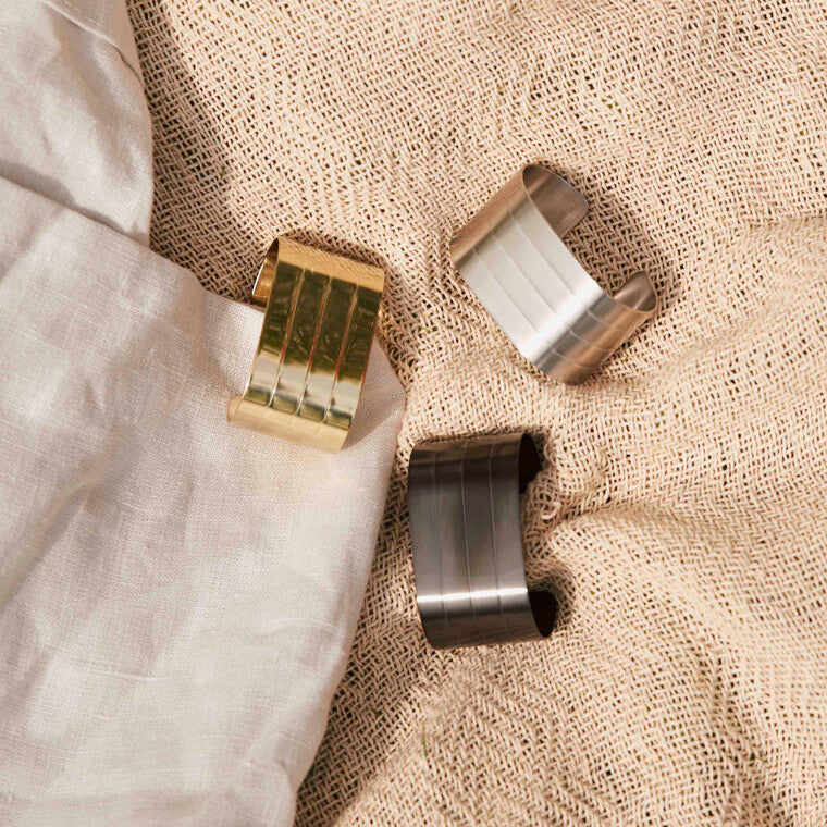 RAW servietring 4 stk. champagne